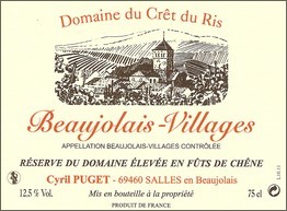 Beaujolais Villages élévé en barrique
