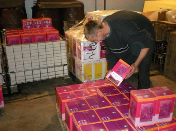 La mise en palette du Beaujolais Nouveau Le Beaujolais Villages Nouveau de Cyril